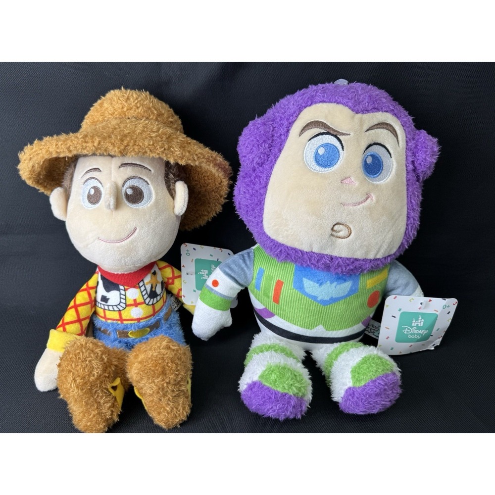 Toy Story Plush/Stuffed Animal Buzz Lightyear & Woody Disney Baby Pixar 2025 NWT